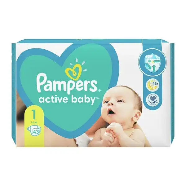 Zdjęcie Pieluchy Pampers 1 – idealne dla dzieci o wadze 2-5 kg